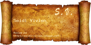 Seidl Vivien névjegykártya